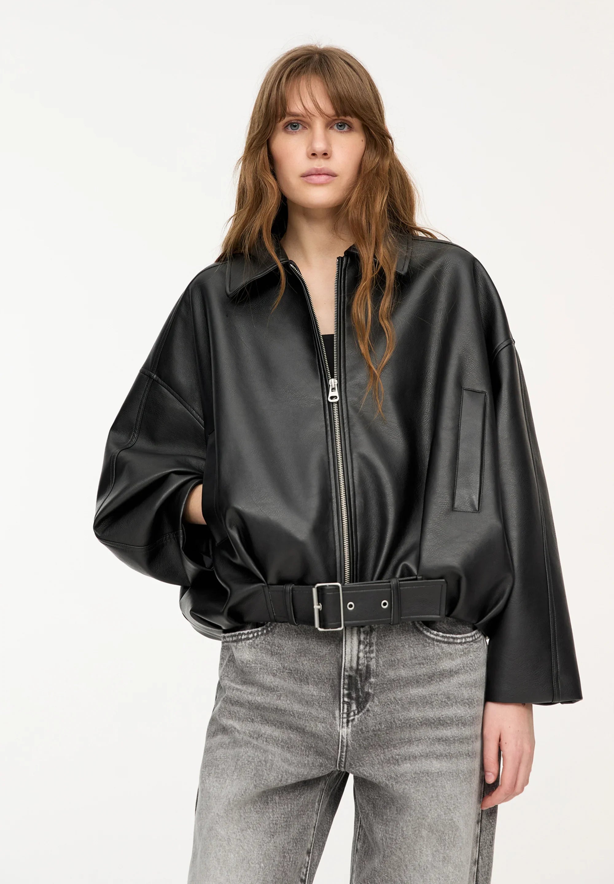 Blair | Oversized Leather Jacket