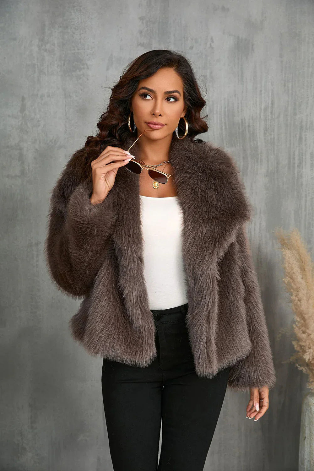 Jessica Faux Fur Coat