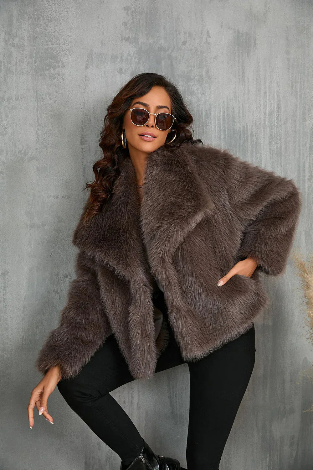 Jessica Faux Fur Coat