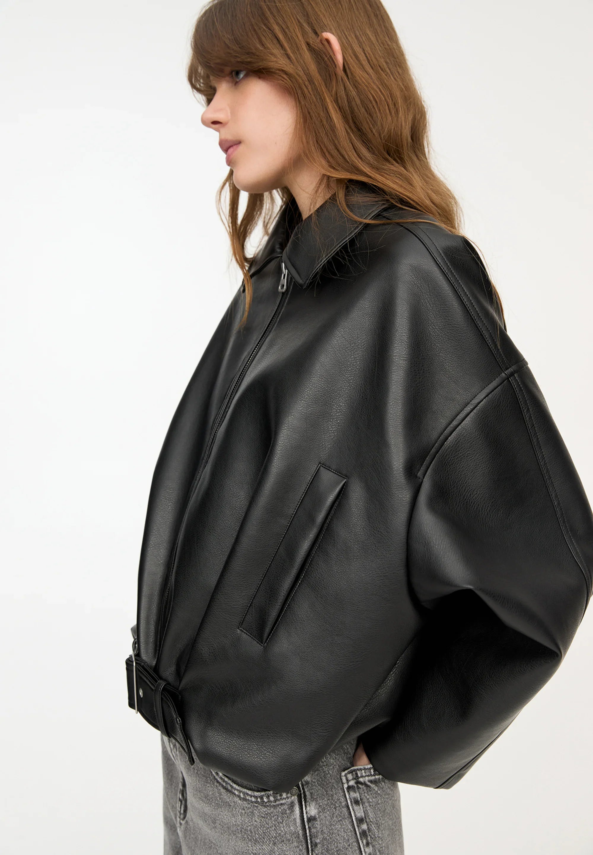 Blair | Oversized Leather Jacket