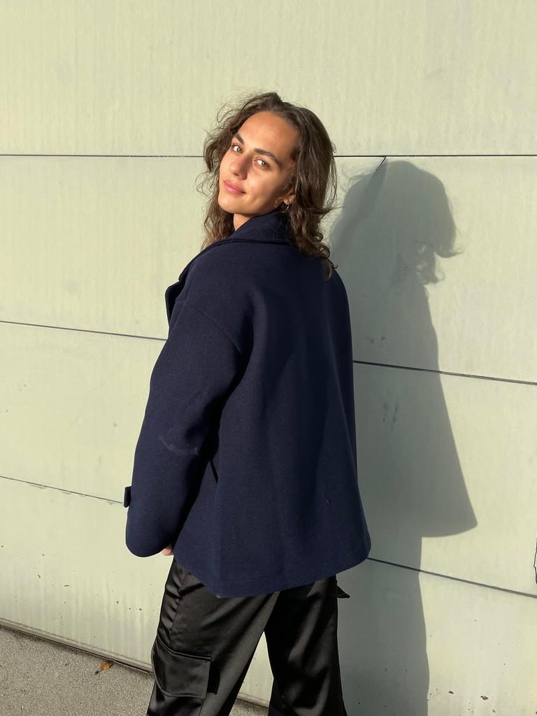 Gina Short double-breasted coat