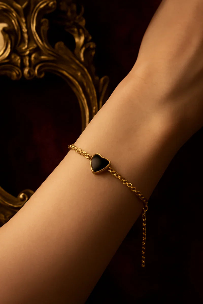 Velora D’or Heart Bracelet – 18k Gold