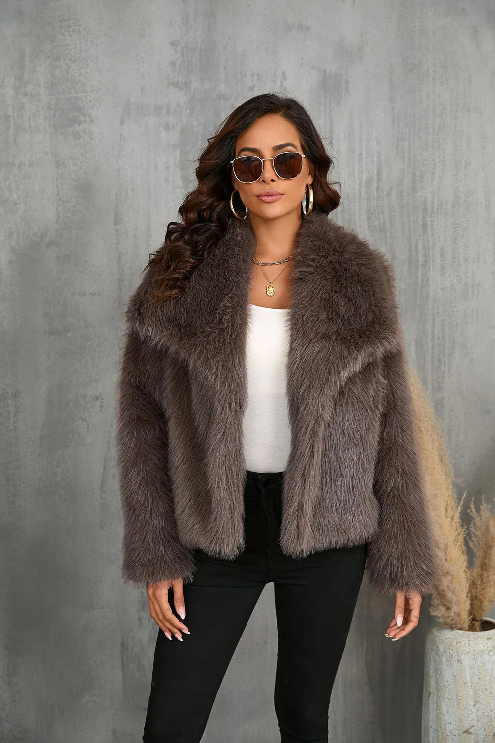 Jessica Faux Fur Coat