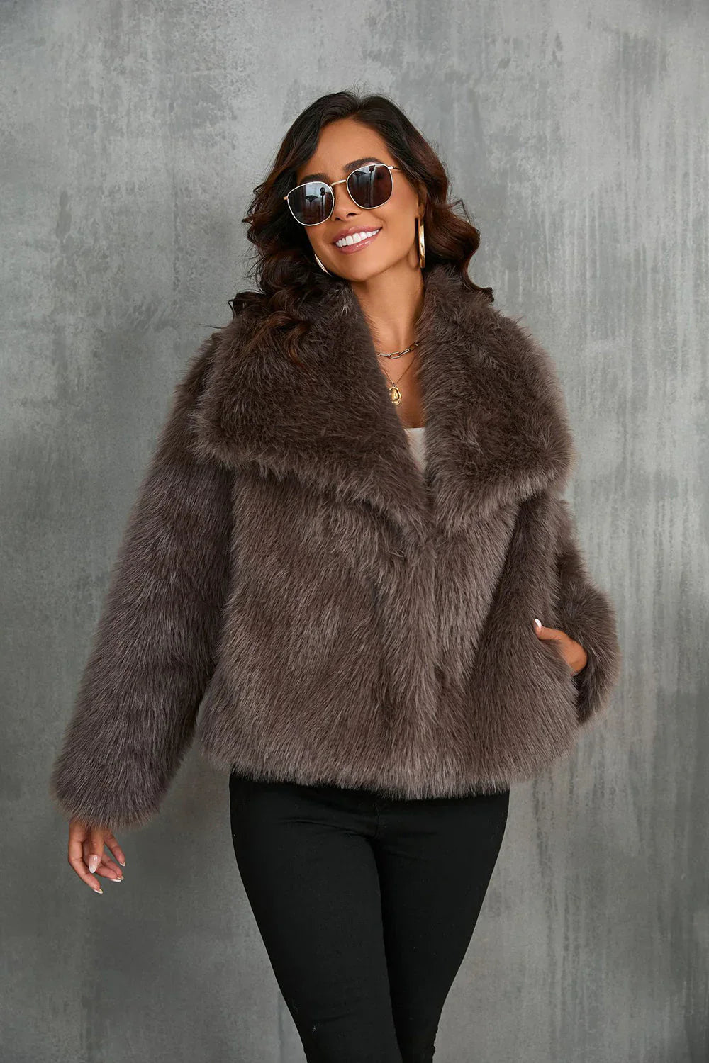 Jessica Faux Fur Coat