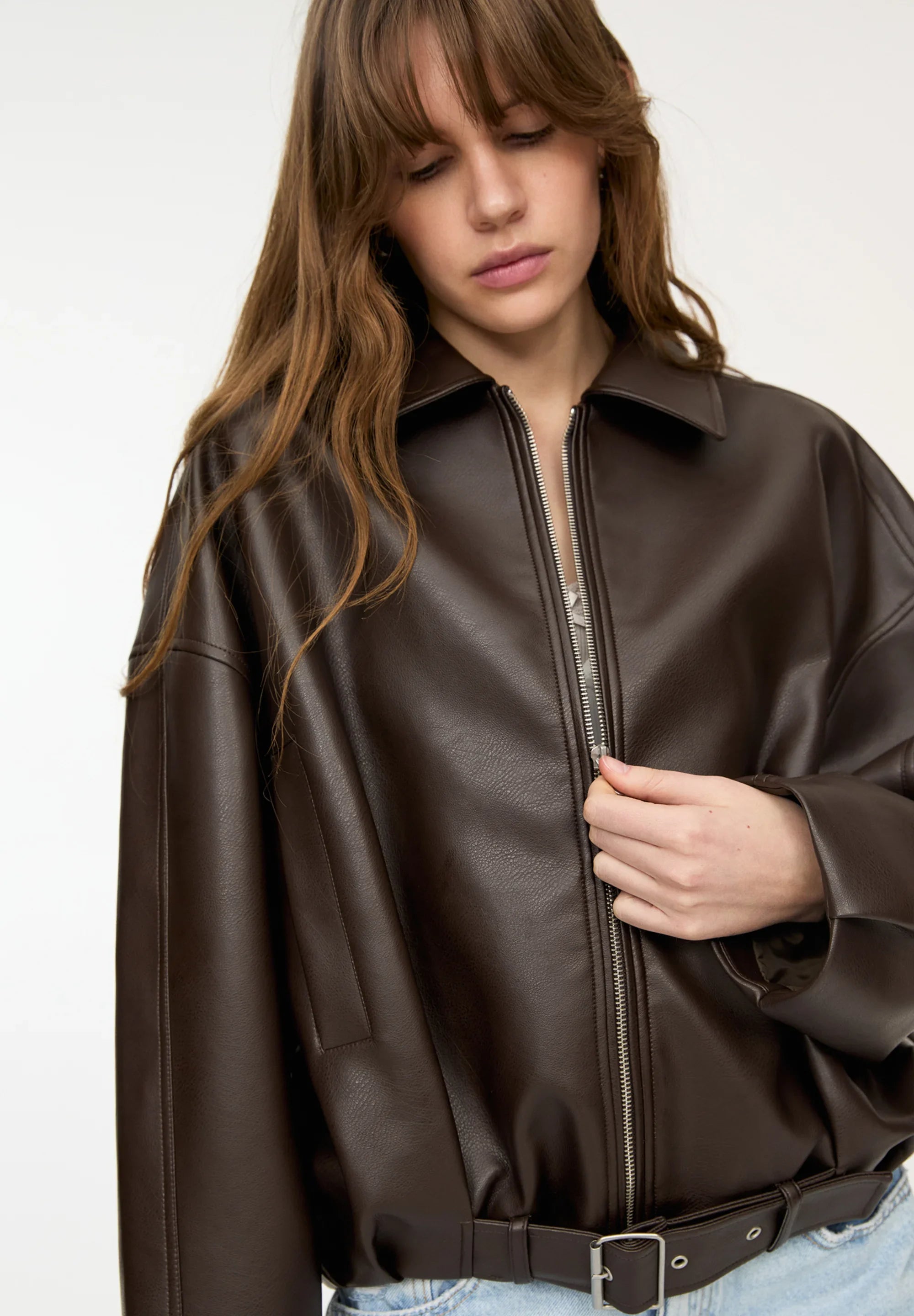 Blair | Oversized Leather Jacket