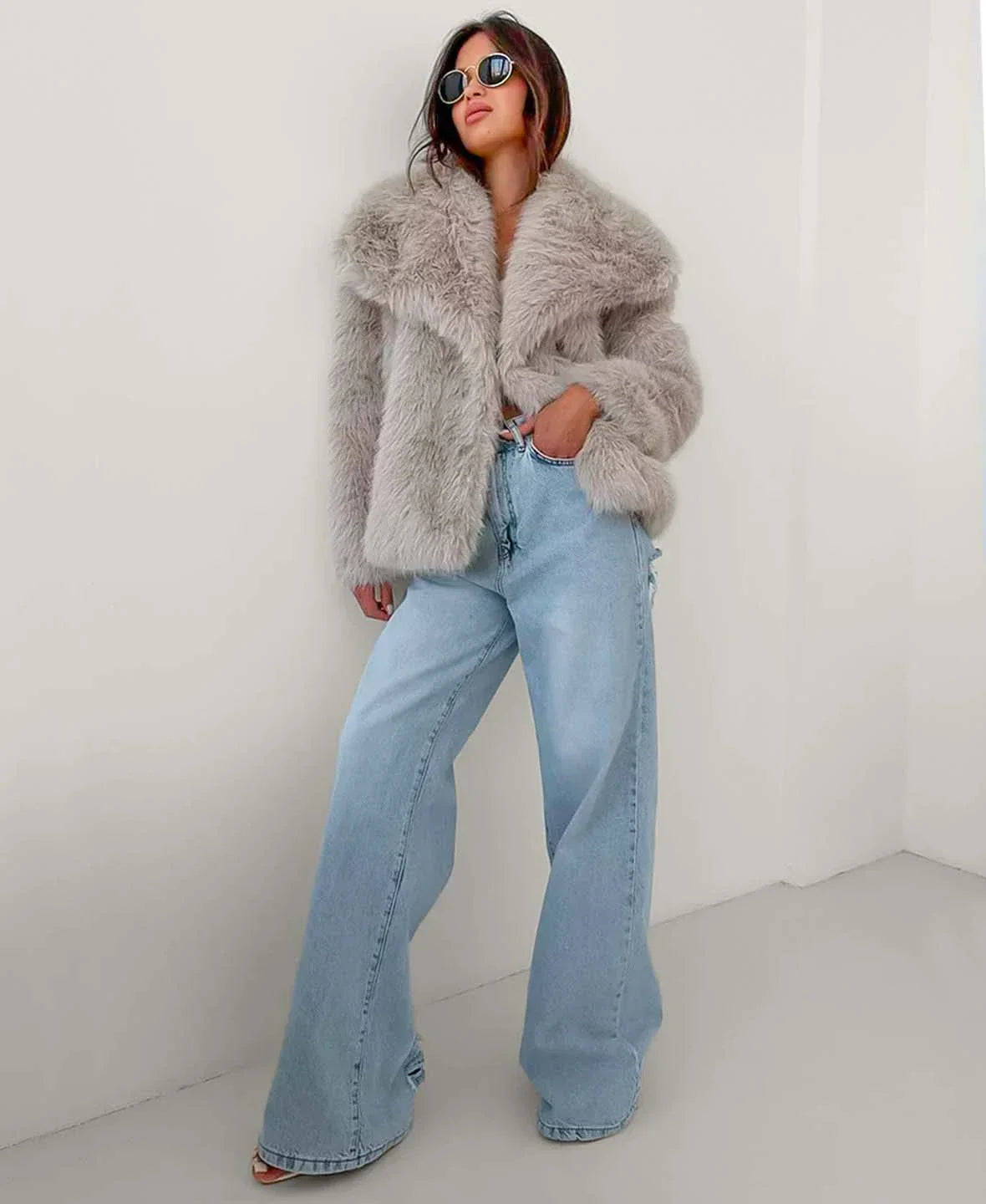 Jessica Faux Fur Coat