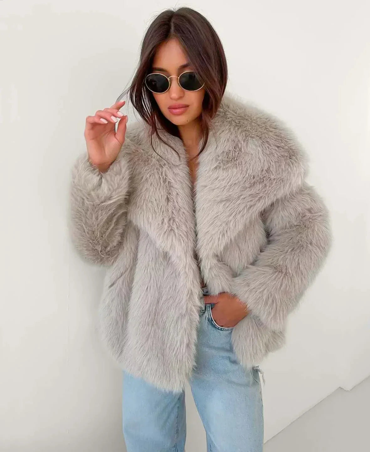 Jessica Faux Fur Coat