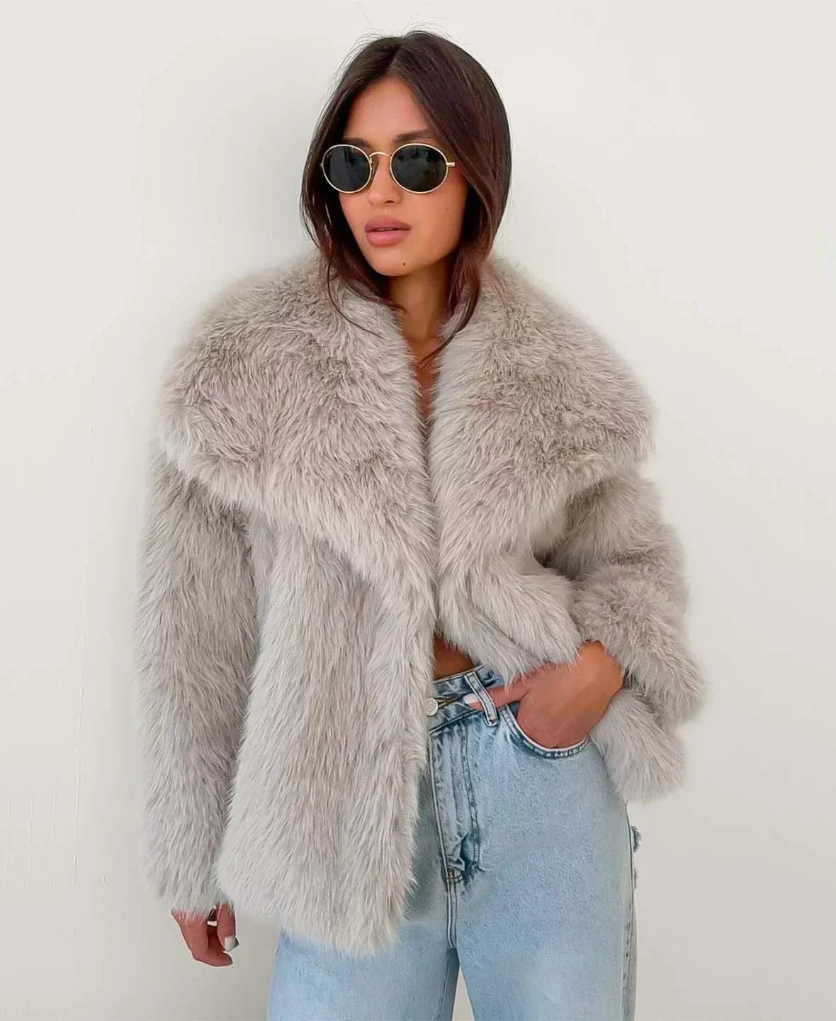 Jessica Faux Fur Coat