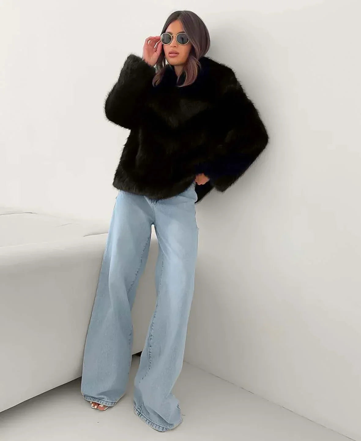 Jessica Faux Fur Coat