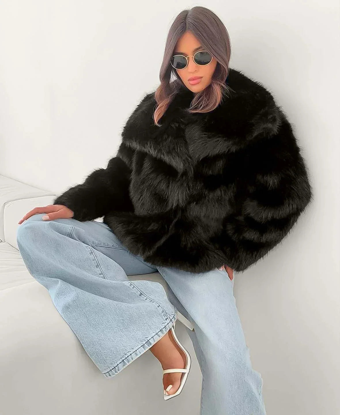 Jessica Faux Fur Coat